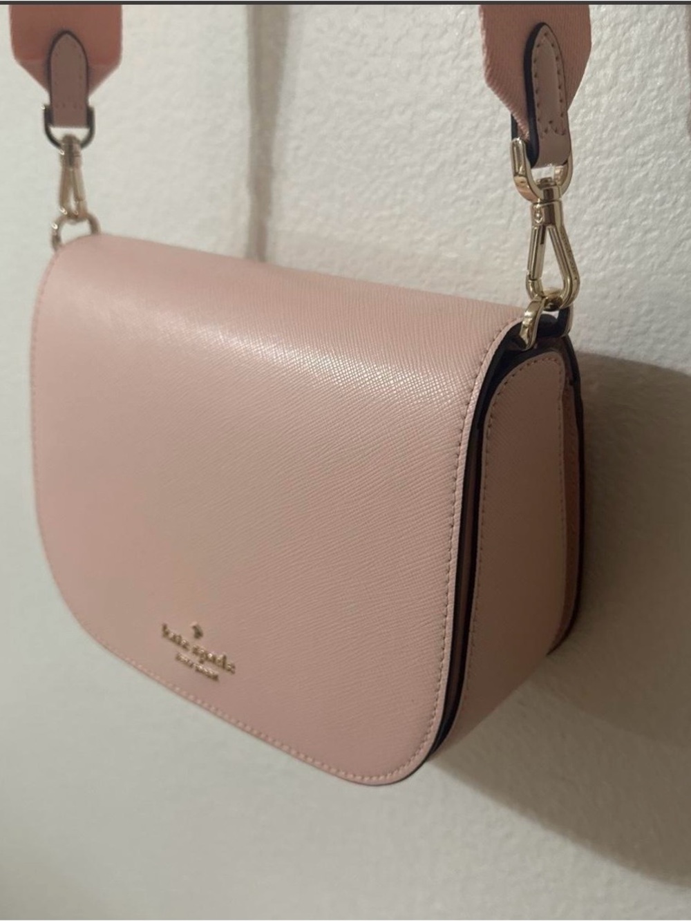kate spade Pale Pink Saffiano Crossbody Bag